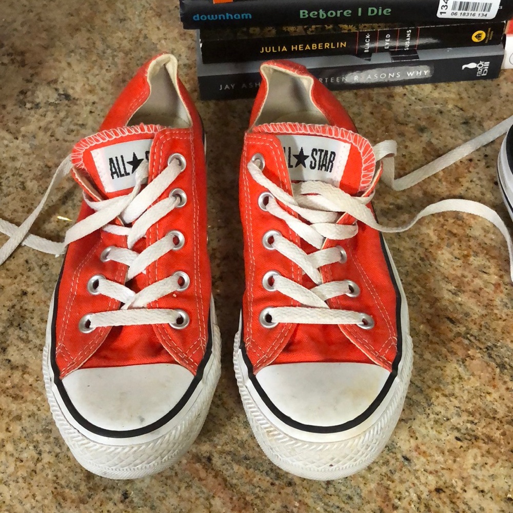Converse orange size 4 kids size 6 women’s